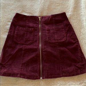Brandy Melville Burgundy Skirt